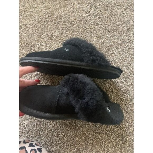 KOOLABURRA by UGG Milo Scuff Slipper 1015823 SIZE 5 Black Suede - Picture 4 of 7